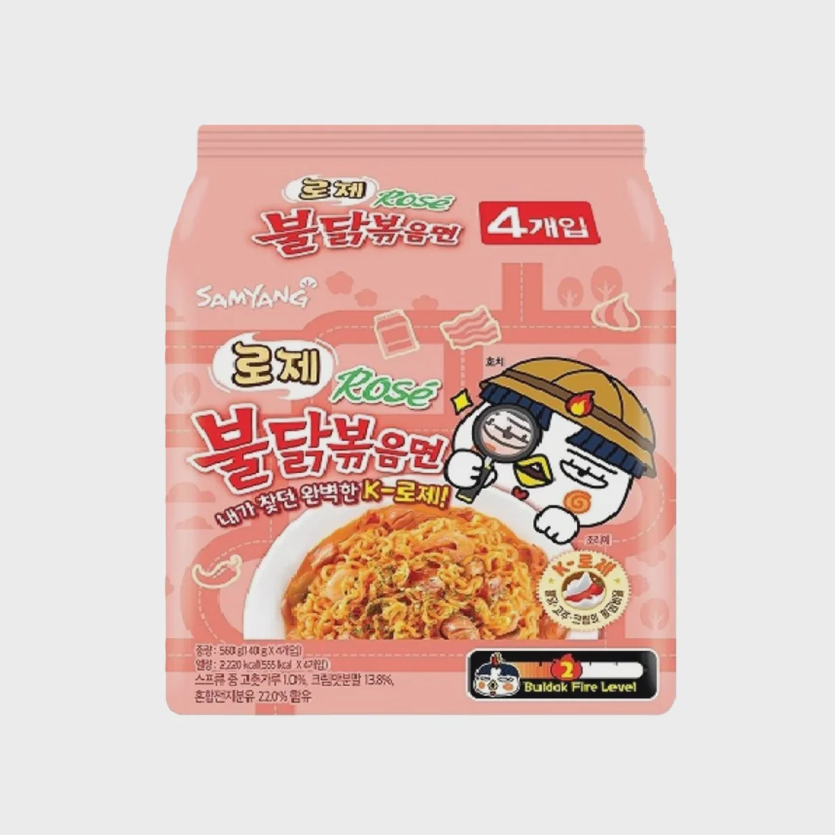 Buldak Ramen Rose 4 Pack