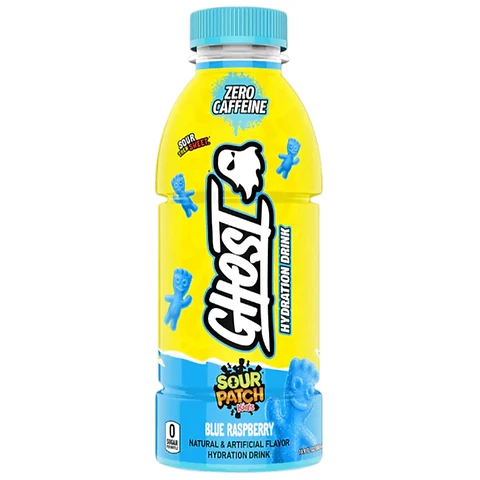 Ghost Sour Patch Kids Blue Raspberry Bottle (500ML)