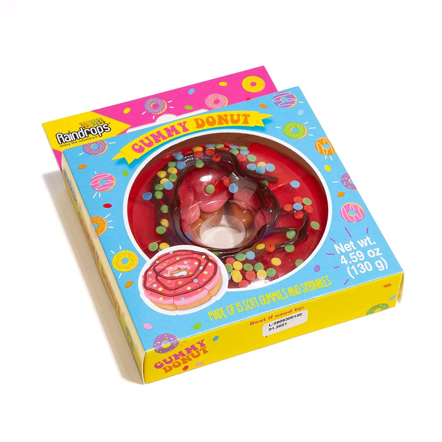 Raindrops Gummy Donut(130g)
