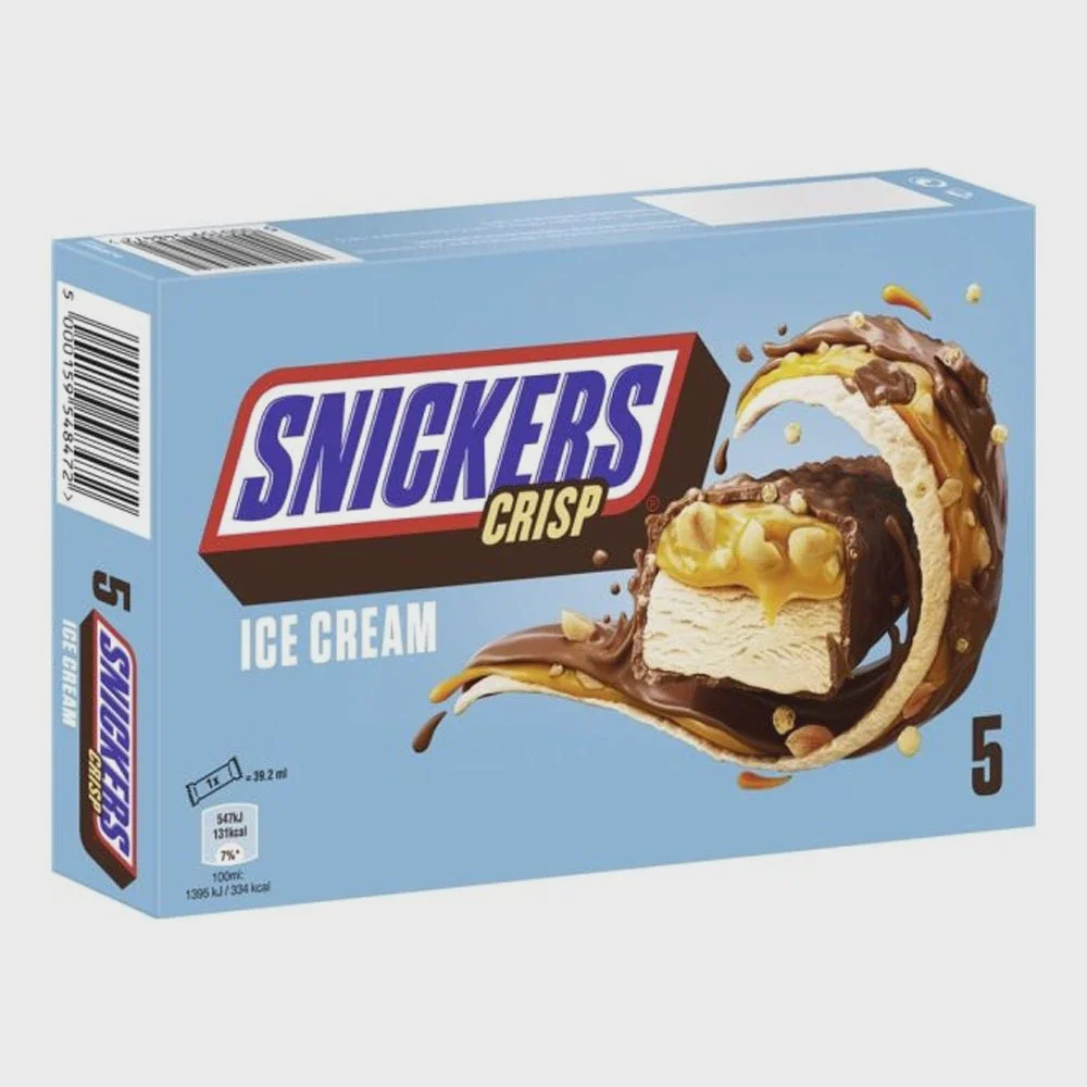 Snicker UK Crispy Ice Cream (5-Pack)