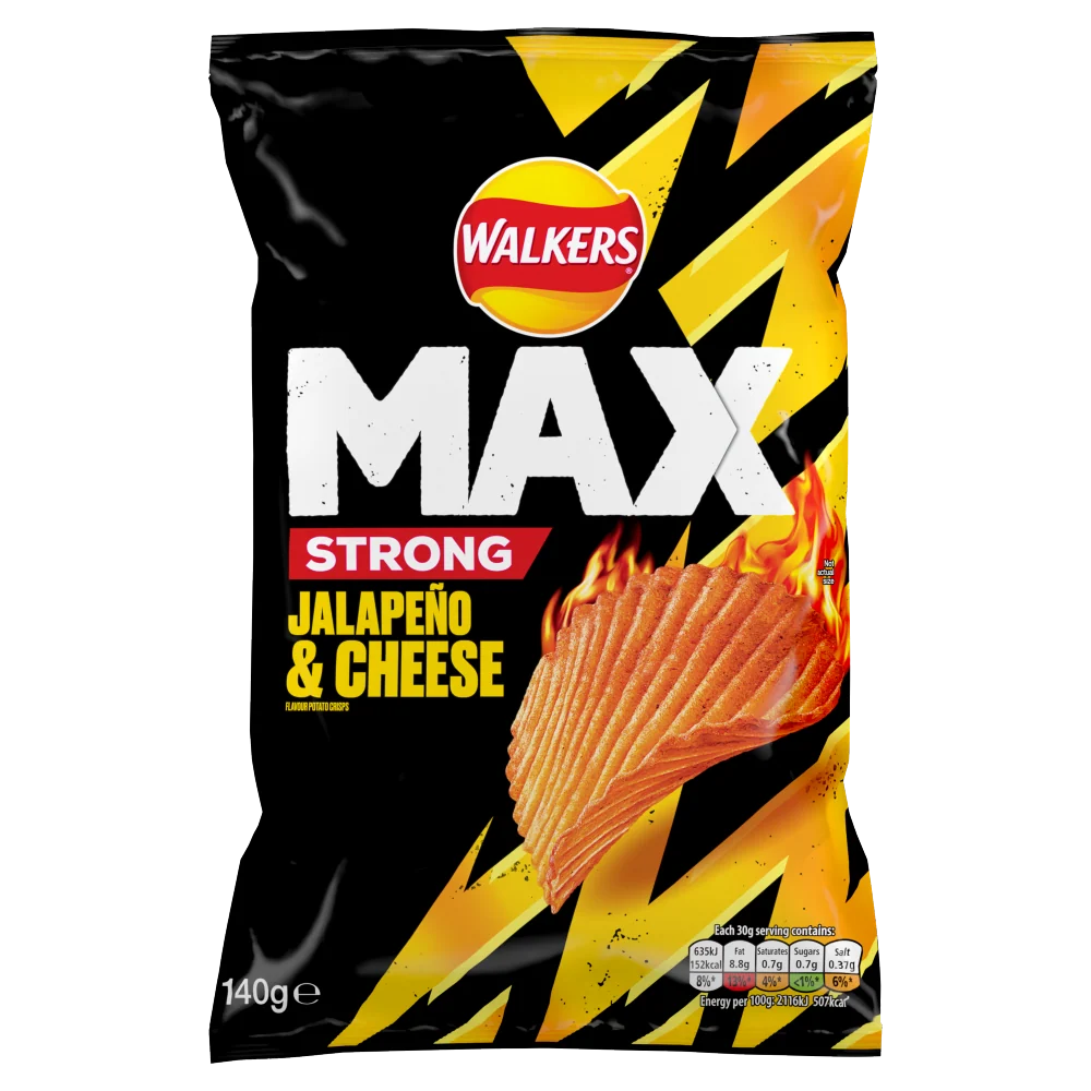 Walkers max jalapeno & cheese
